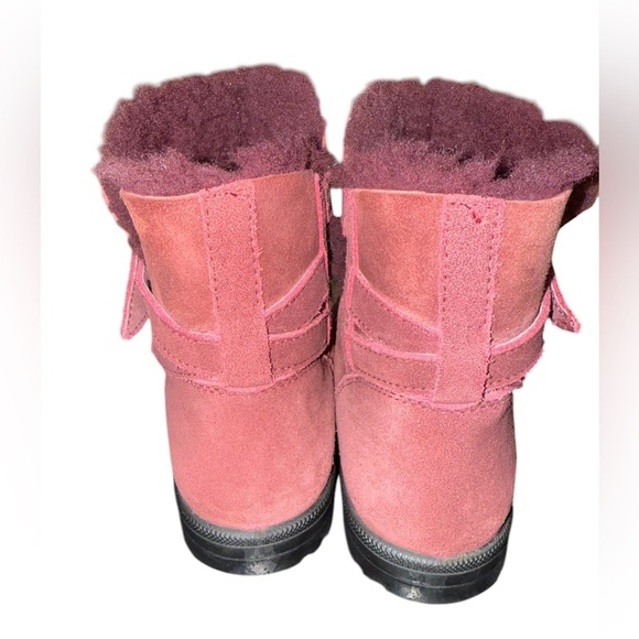 Abeo REGINA Neutral Support Shearling Ankle Boots winter warm comfort Burgundy - Picture 6 of 11